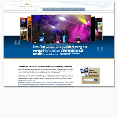 Five Star Audio Visual website