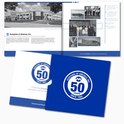 Kuriyama of America 50th anniversary brochure
